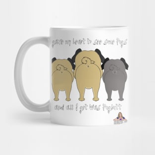 Pug Butt for Hearts Mug